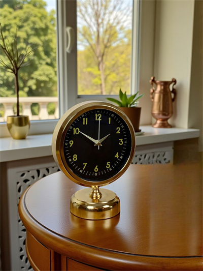 Gold Harmony 25 x 20 Gold Metal Masa Saati