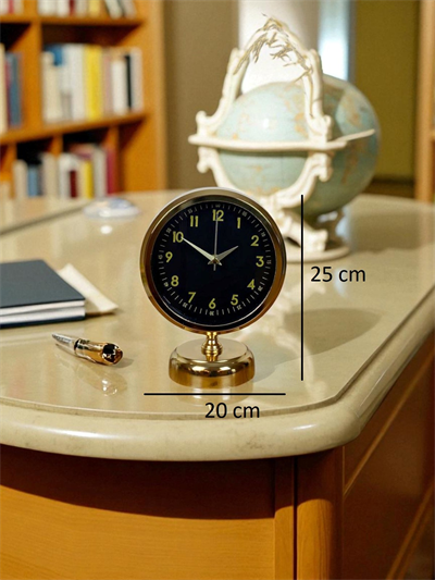 Gold Harmony 25 x 20 Gold Metal Masa Saati