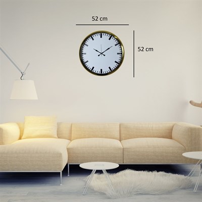 Gold Ivory Prime 52 x 52 Cm Duvar Saati