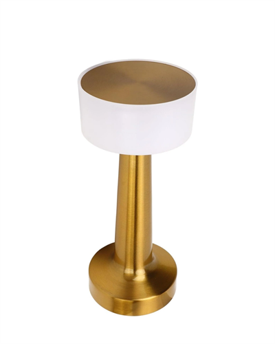 Gold Kare LED Masa Lambası Şarjlı Dimmer Kontrollü Dekoratif Işık