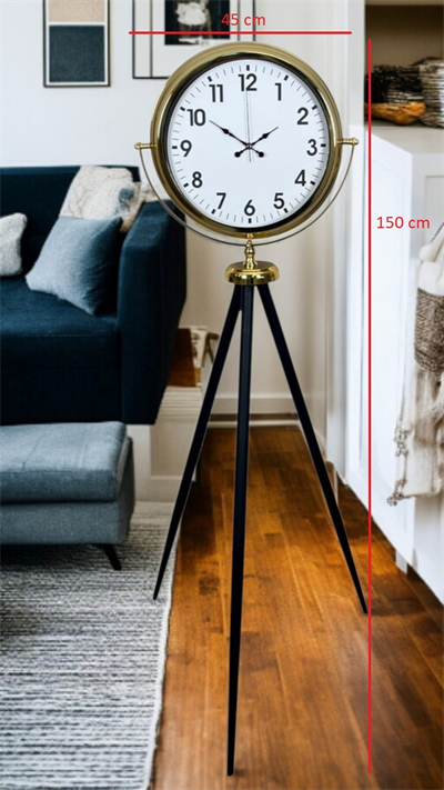 Gold Klasik Tripod Ayaklı Saat
