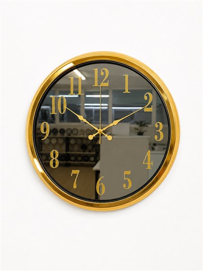 Gold Luxury Aynalı 40 x 40 Cm Duvar Saati