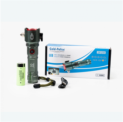 Gold Police Gp-218 Acil Durum El Feneri Güçlü Tg Led 3000 Lümen