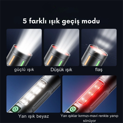 Gold Police Gp-222 Çok Fonksiyonlu Kamp Lambası 1000 Lümen