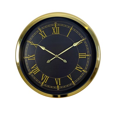 Gold Prestij Roma 60 x 60 Cm Metal Duvar Saati