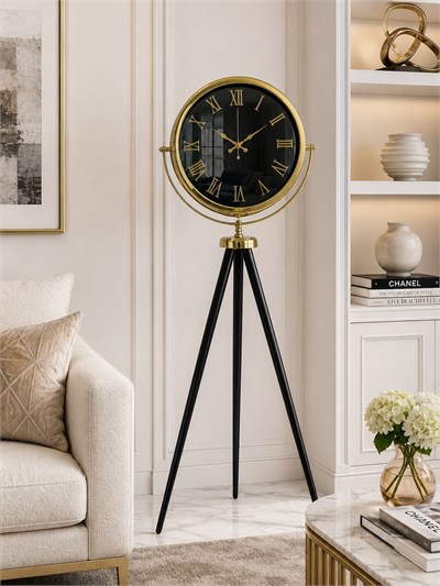 Gold Roma Premium Tripod 150 x 45 Cm Ayaklı Saat