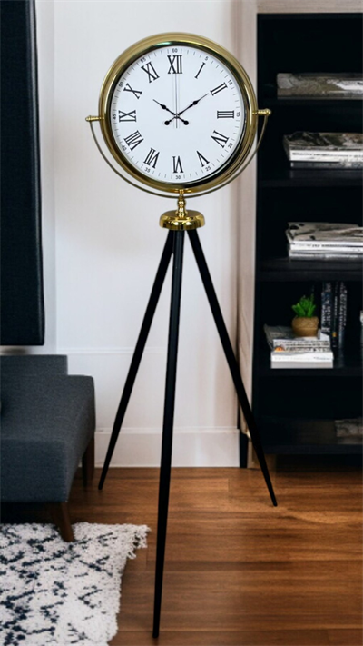 Gold Roma Rakamlı Lüks Tripod Ayaklı Saat