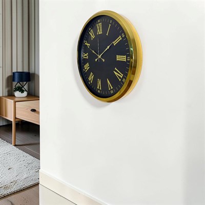 Gold Roma Victoria 52 x 52 Cm Duvar Saati