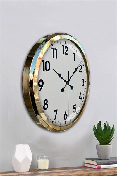 Gold Standart 52 Cm Metal Zarif Duvar Saati
