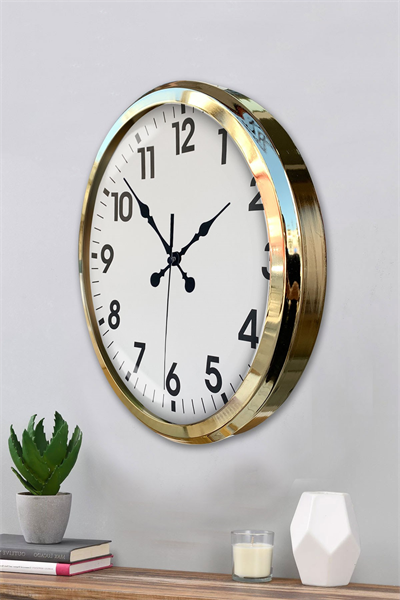 Gold Standart 52 Cm Metal Zarif Duvar Saati