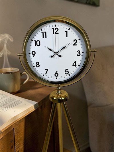 Gold Tripod Ayaklı Lüks Saat