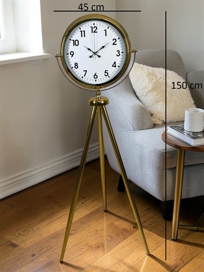 Gold Tripod Ayaklı Lüks Saat