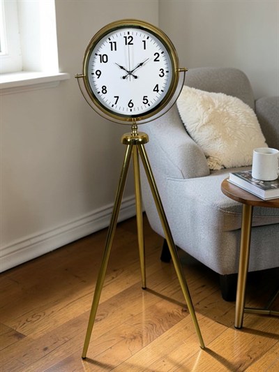 Gold Tripod Ayaklı Lüks Saat
