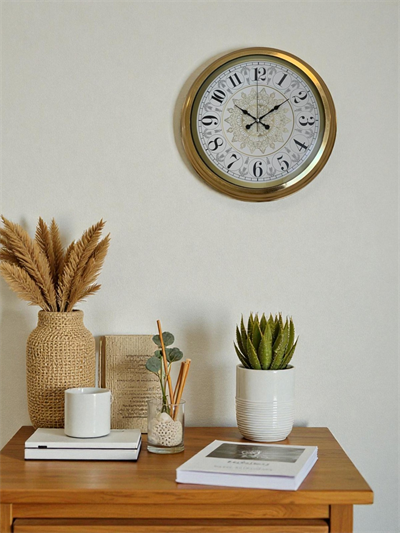 Gold Zarif 40 Cm Metal Duvar Saati