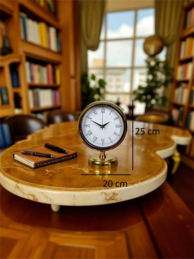 Golden Edge 25 x 20 Gold Metal Masa Saati