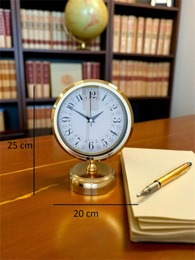 Golden Grace 25 x 20 Gold Metal Masa Saati