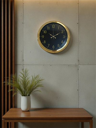 Golden Night Luxury 40 Cm Metal Duvar Saati