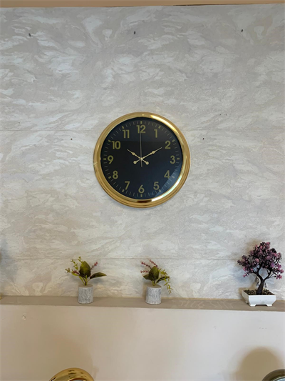 Golden Night Luxury 40 Cm Metal Duvar Saati