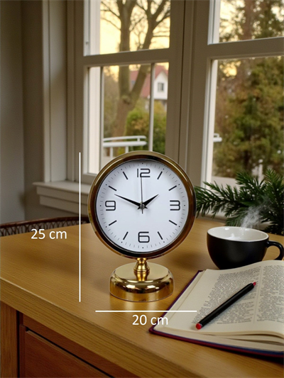 Golden Touch 25 x 20 Gold Metal Masa Saati