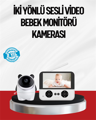 Görüntülü Bebek Monitörü 4.3 İnç Ekran ve Sesli İletişim