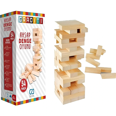 Graditi Ahşap Denge Oyunu Küçük Boy CA.10008