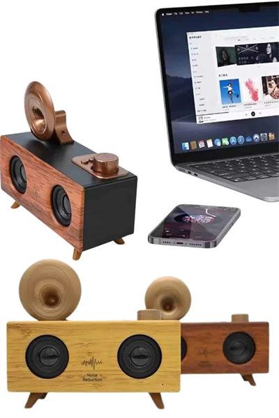 Gramafon Nostaljik Radyo Yüksek Ses Kalitesi USB TF Kart Aux