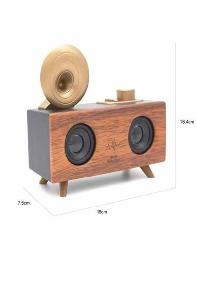 Gramafon Nostaljik Radyo Yüksek Ses Kalitesi USB TF Kart Aux Yeni Nesil