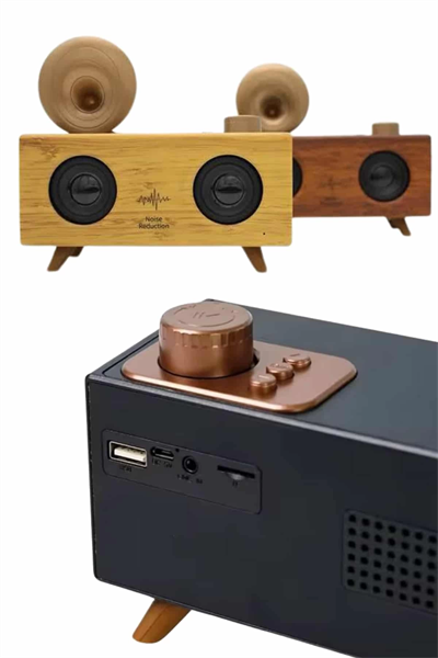 Gramafon Radyo Bluetooth Hoparlör Nostaljik Radyo FM Radyo