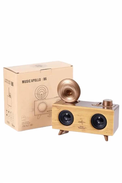 Gramafon Radyo Bluetooth Hoparlör Nostaljik Radyo FM Radyo