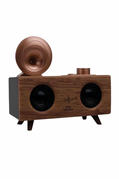Gramafon Radyo Bluetooth Hoparlör Nostaljik Radyo FM Radyo