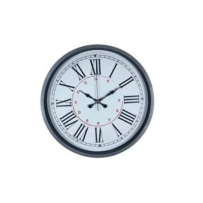 Gri Dekoratif 36 Cm Duvar Saati
