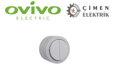 Gri Komutatör Anahtar Sıva Üstü - Elektrik Tesisat Anahtarı