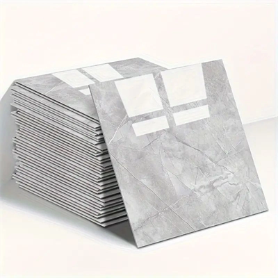 Gri Mermer Desen Duvar Sticker (30*30)