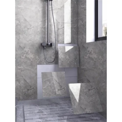 Gri Mermer Desen Duvar Sticker (30x30)