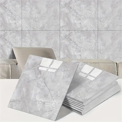 Gri Mermer Desen Duvar Sticker (30x30)