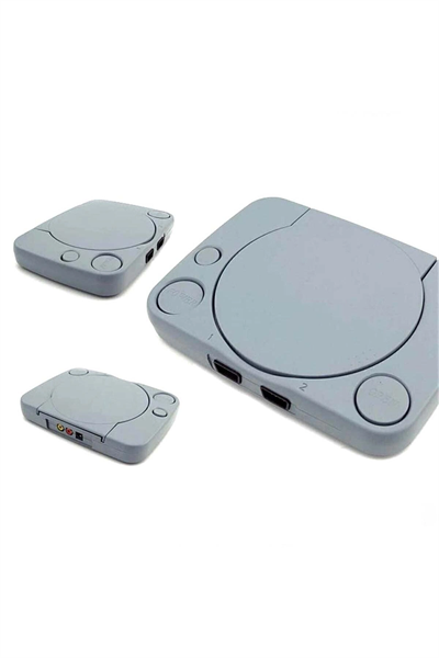 Gri Renkli 8 Bit Klasik Oyun Konsolu Retro TV Bağlantılı RCA Çıkışlı Kablolu Oyun Cihazı