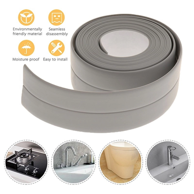 Gri Su Sızdırmaz Banyo Mutfak Lavabo Küvet İzolasyon Şerit Bant Bx40