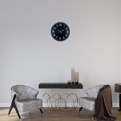 Gri Zarafet 36 Cm Duvar Saat