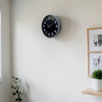 Gri Zarafet 36 Cm Duvar Saat