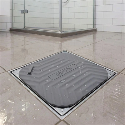 Gri kare Evye Gider Koku Önleyici Silikon Mat – Lavabo Süzgeç Ve Haşere Engelleyici Bx40