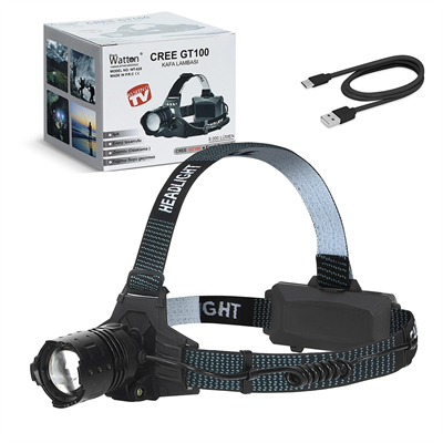 Gt100 Led Şarjlı Kafa Lambası Wt-628
