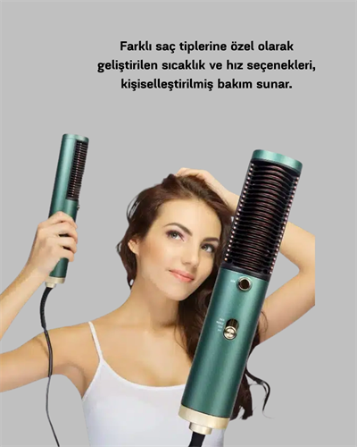 Güçlü İyonik Saç Kurutma Makinesi 3 Kademeli Isı ve 360° Dönebilen Kablo