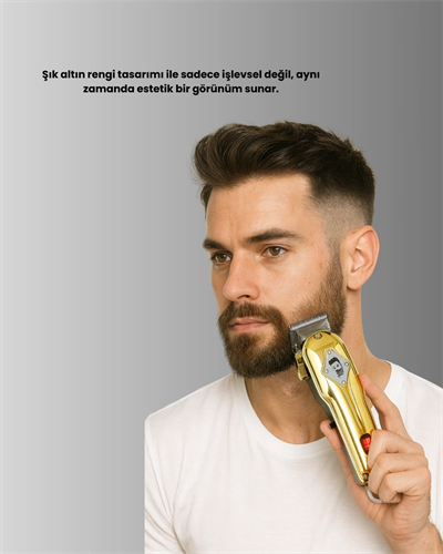 Güçlü Motorlu LCD Ekranlı Şarjlı Tıraş ve Şekillendirme Makinesi