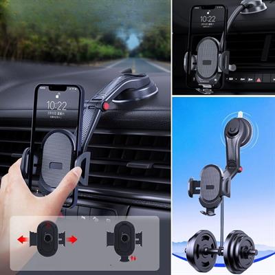 Güçlü Vantuzlu Araç İçi Konsol Üstü Telefon Tutucu Aparat (3936)