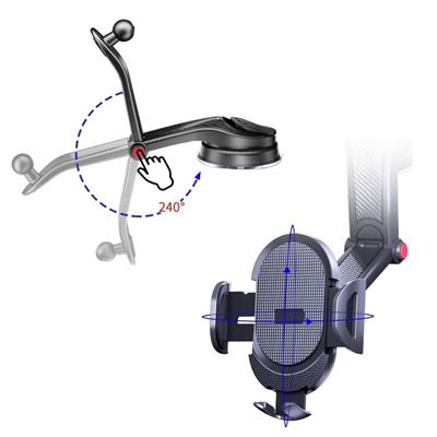 Güçlü Vantuzlu Araç İçi Konsol Üstü Telefon Tutucu Aparat (3936)
