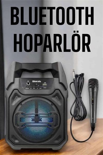 Güçlü ve Şarj Edilebilir Bluetooth Hoparlör 6.5 İnç