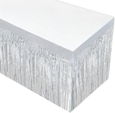 Gümüş Metalize Masa Eteği 275x75 cm – Kendinden Yapışkanlı (3936)