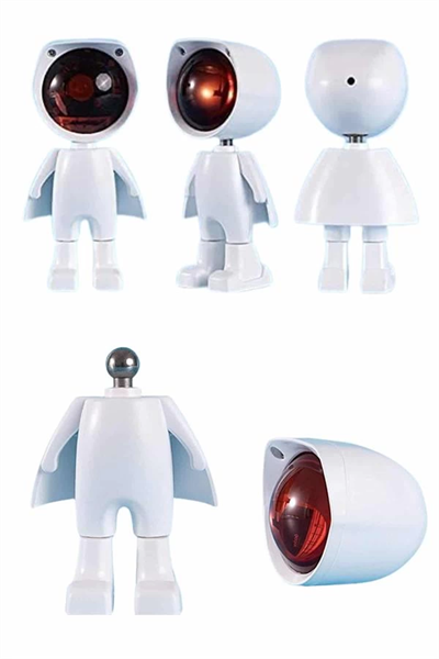 Gün Batımı Lambası Işık Arka Plan Projektör Sevimli Astronot Enerji Tasarruflu