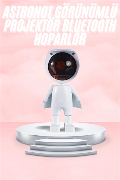 Gün Batımı Lambası Işık Arka Plan Projektör Sevimli Astronot Enerji Tasarruflu
