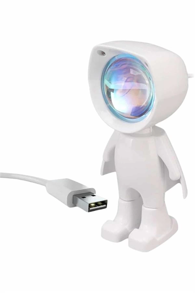 Gün Batımı Projektör Lamba Astronot Görünümlü Dekoratif Masa Lambası